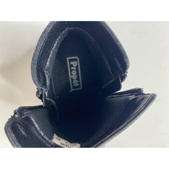 Propet Tobey Ankle Bootie Shoes Women's 10 Black Leather Block-Heel Zipper‎ NEW - Picture 14 of 14